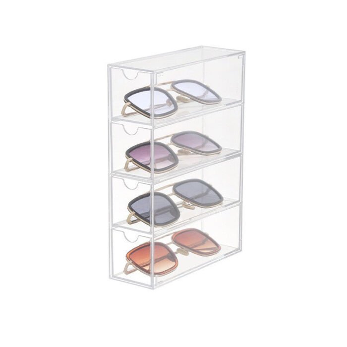 Acrylic 4 Drawers Glasses Organizer